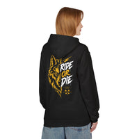 Ride or Die Wolf Hoodie Schwarz – Bild 4