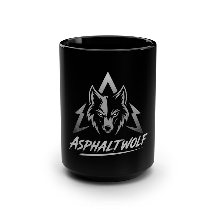 Asphaltwolf Tasse Schwarz – Bild 1