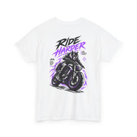 Ride Harder T-Shirt Weiß – Bild 3
