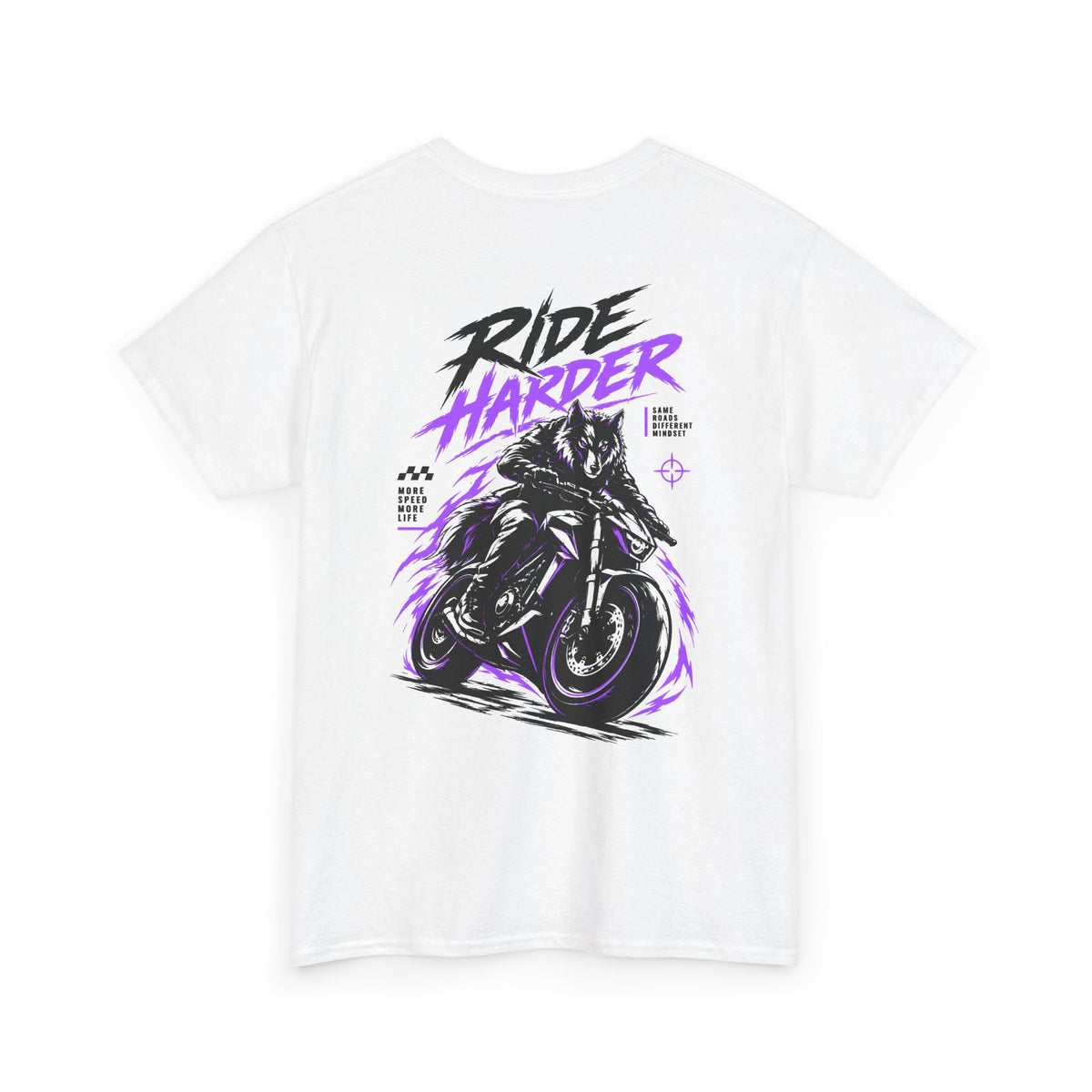 Ride Harder T-Shirt Weiß – Bild 3