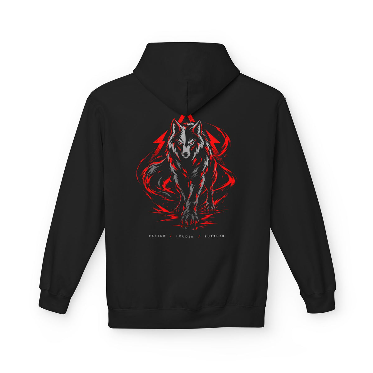 Wolf Spirit Hoodie Schwarz – Bild 2