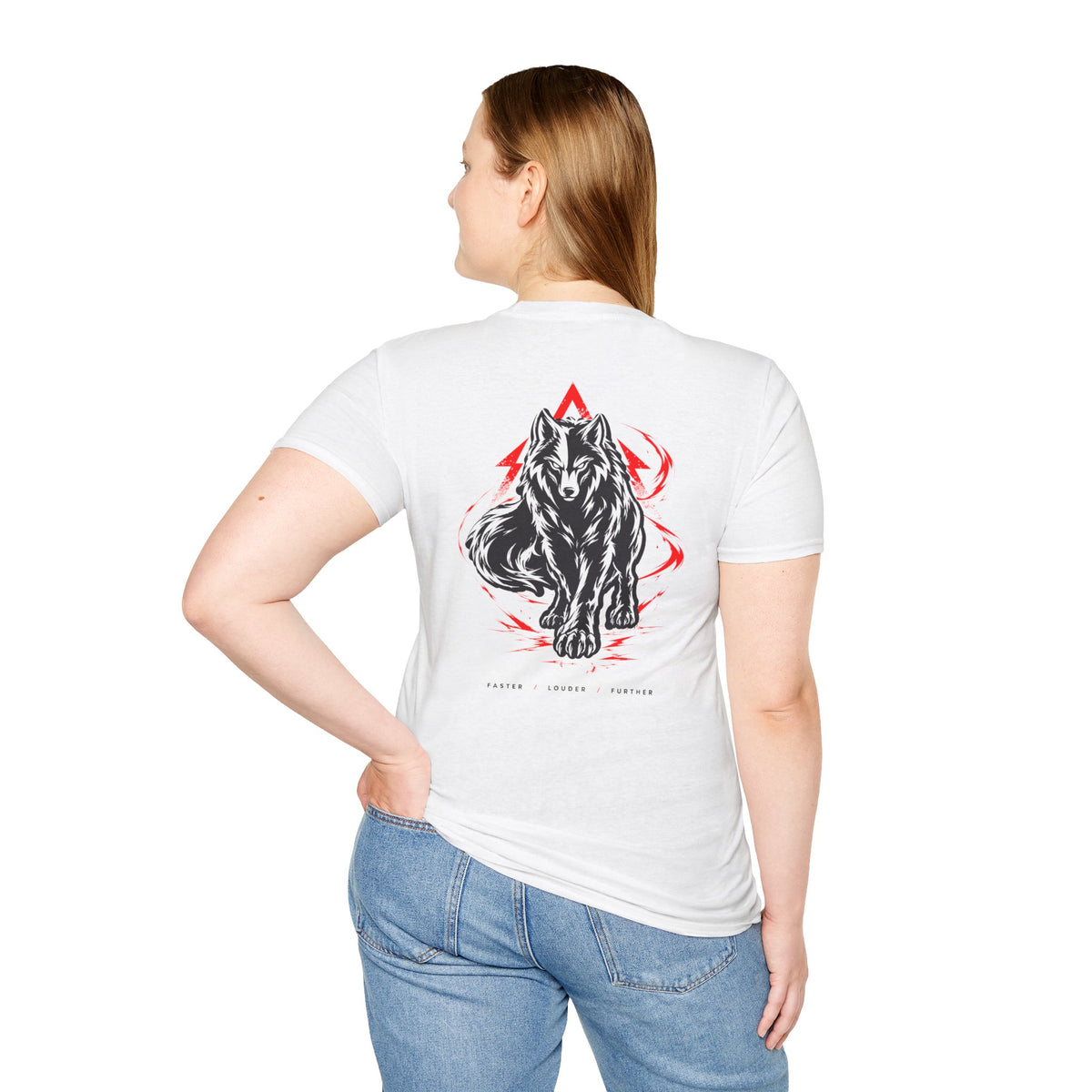 Apex Alpha Wolf T-Shirt Weiß – Bild 5