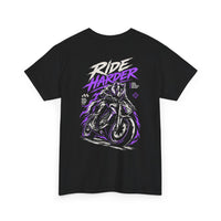 Ride Harder T-Shirt Schwarz – Bild 3