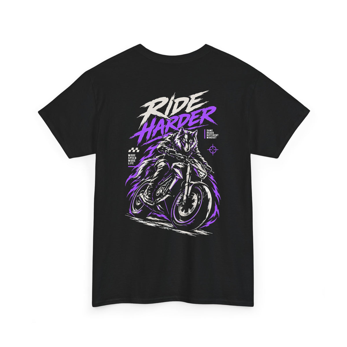 Ride Harder T-Shirt Schwarz – Bild 3