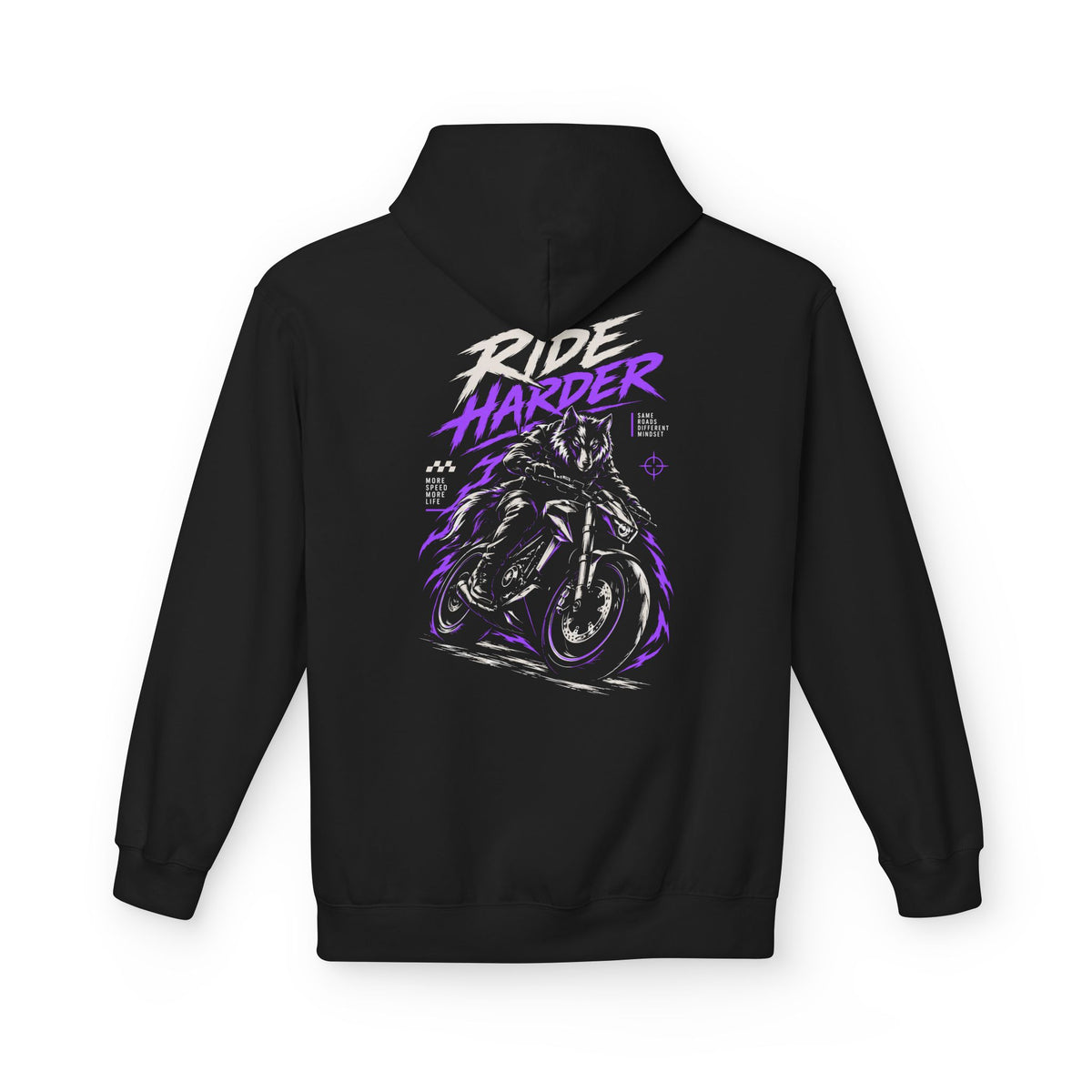 Ride Harder Hoodie Schwarz – Bild 2