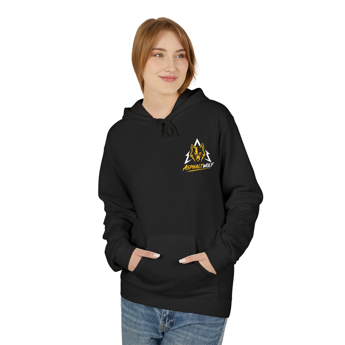 Ride or Die Wolf Hoodie Schwarz – Bild 3