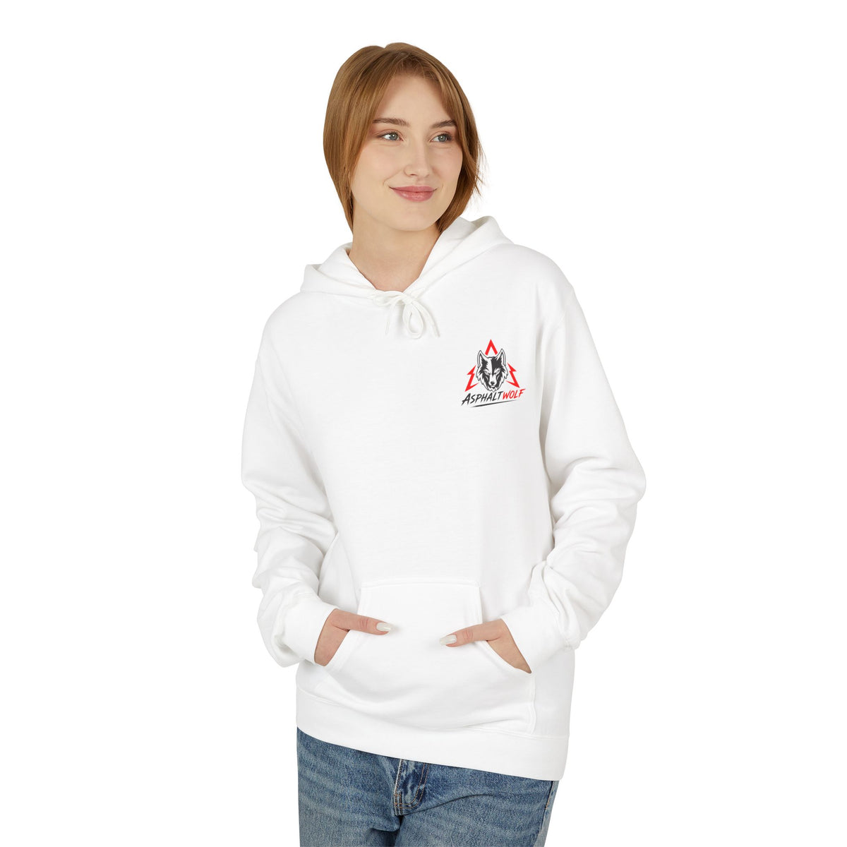 Wolf Spirit Hoodie Weiß – Bild 3